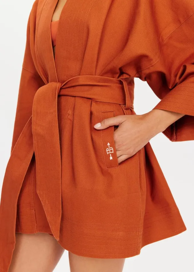 The Upside THE BANYA ROBE Rust Shop Jackets and Coats The Upside THE BANYA ROBE Rust Shop Jackets and Coats