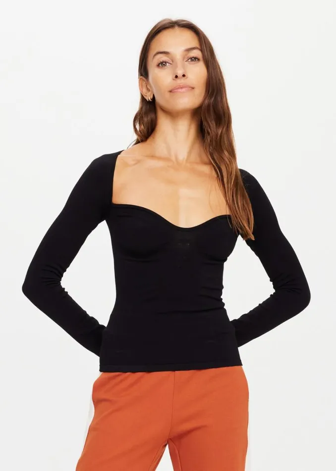 The Upside THE BANYA ROMY TOP Black Shop Shirts and Tanks The Upside THE BANYA ROMY TOP Black Shop Shirts and Tanks