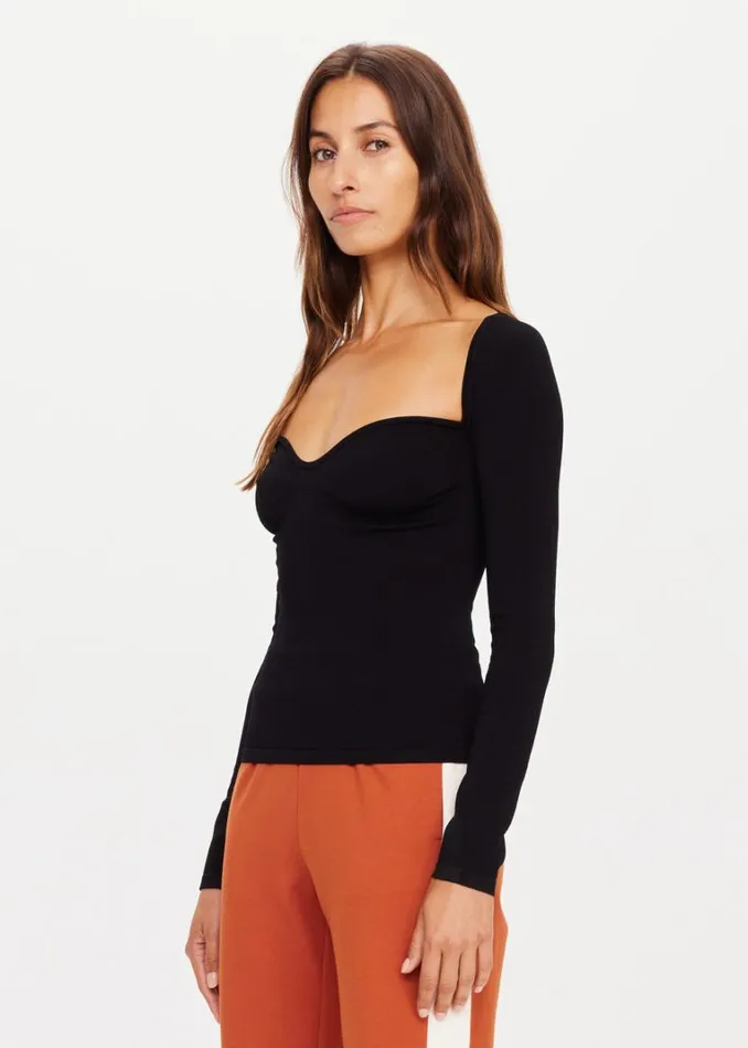 The Upside THE BANYA ROMY TOP Black Shop Shirts and Tanks The Upside THE BANYA ROMY TOP Black Shop Shirts and Tanks