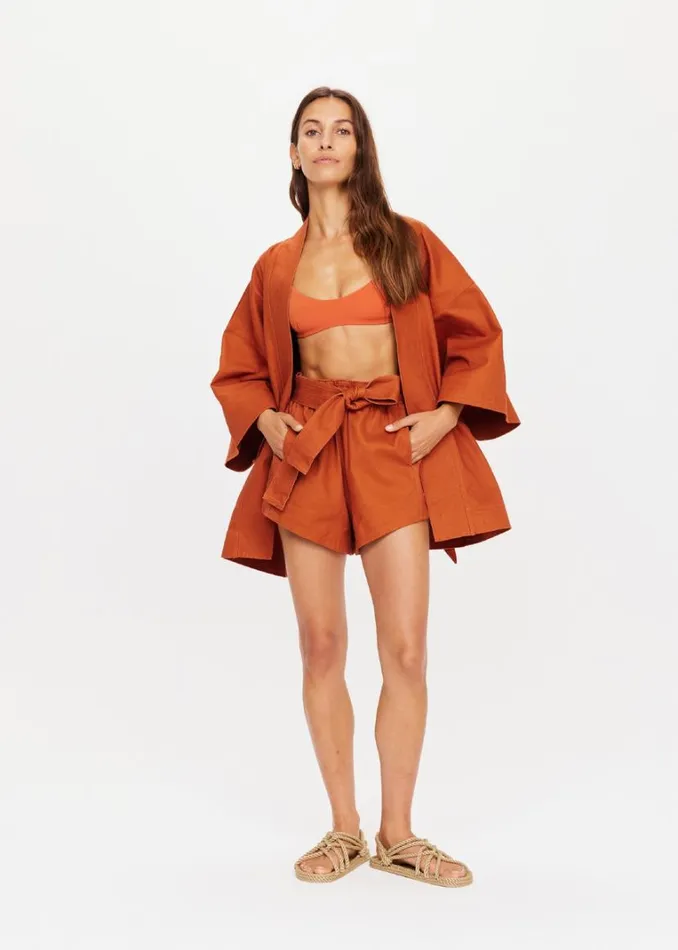 The Upside THE BANYA SHORT Rust Shop Shorts