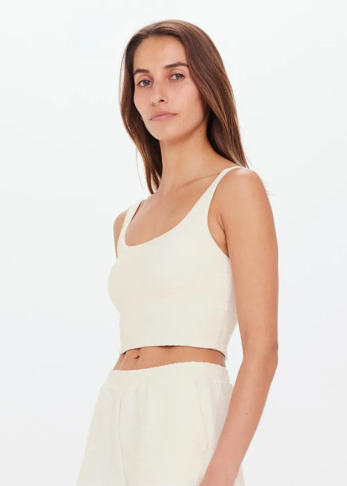 The Upside YOKO LUCIA CROP Ivory Shop Sports Bras The Upside YOKO LUCIA CROP Ivory Shop Sports Bras