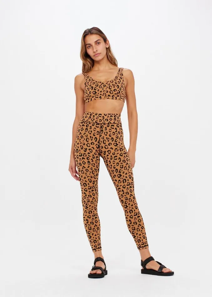 The Upside ZANZI MIDI PANT Leopard Shop Leggings