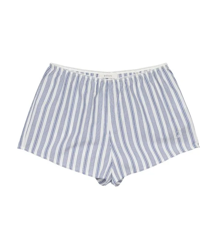 THELMA SHORT Indigo Sorrento Stripe Shop DEN Pants and Shorts
