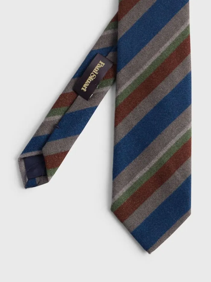 Ties Mens Paul Stuart Printed Multi Color Stripe Tie Blue