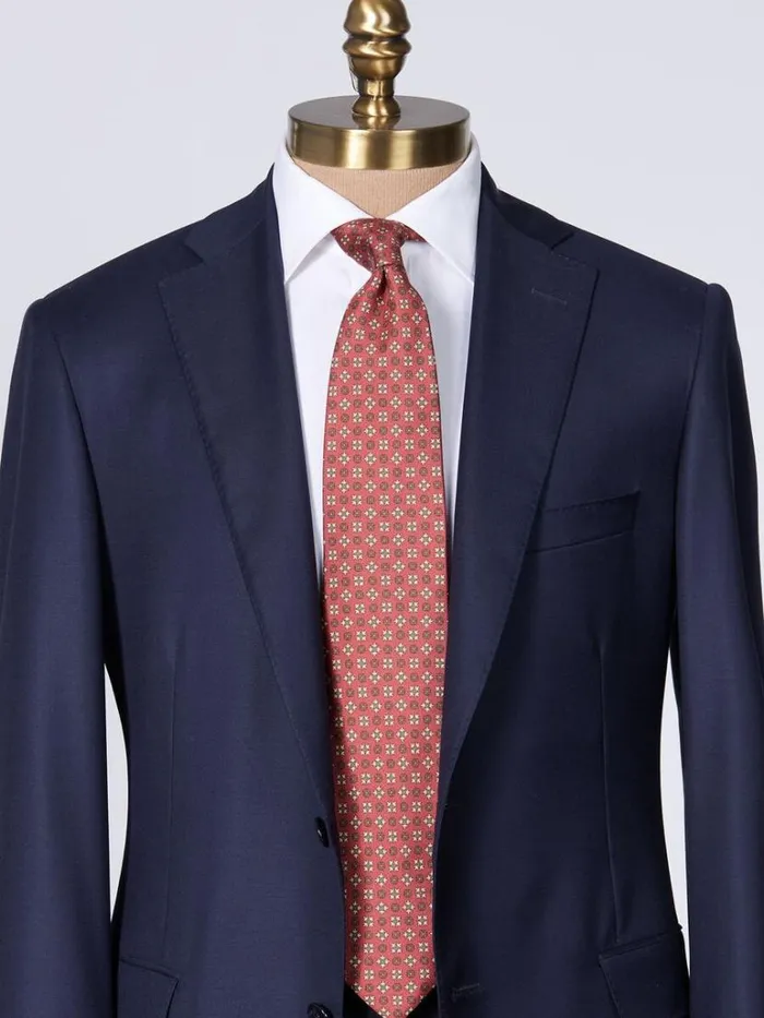 Ties Mens Paul Stuart Silk Floral Medallion Print Tie Gold