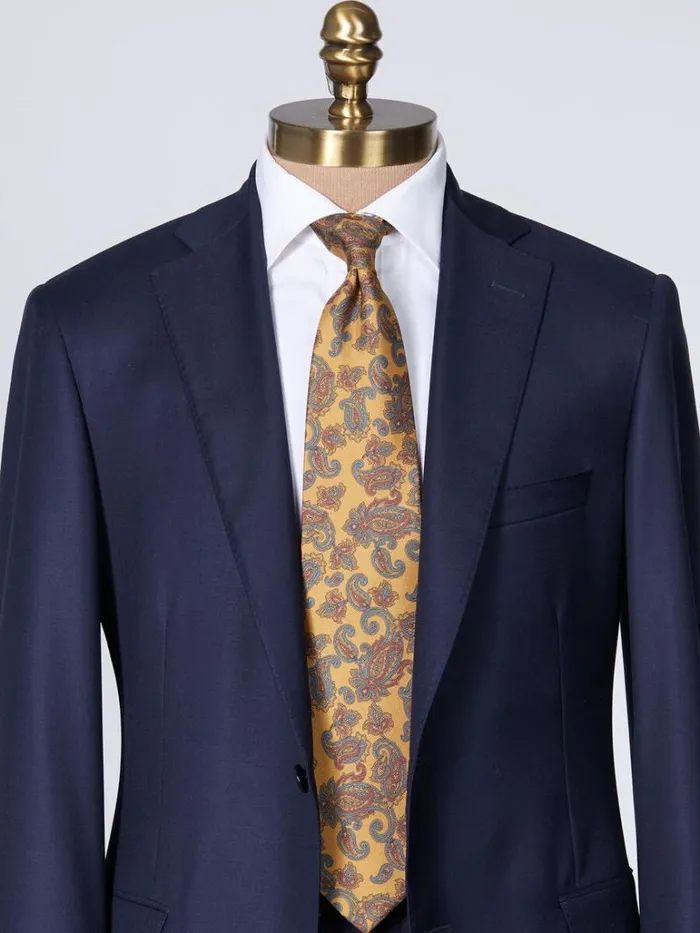 Ties Mens Paul Stuart Silk Paisley Print Tie Berry