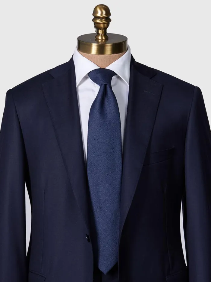 Ties Mens Paul Stuart Solid Wool Tie Blue
