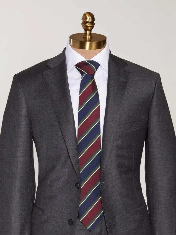 Ties Mens Paul Stuart Wide Mogador Stripe Tie Navyburgundy Ties Mens Paul Stuart Wide Mogador Stripe Tie Navyburgundy
