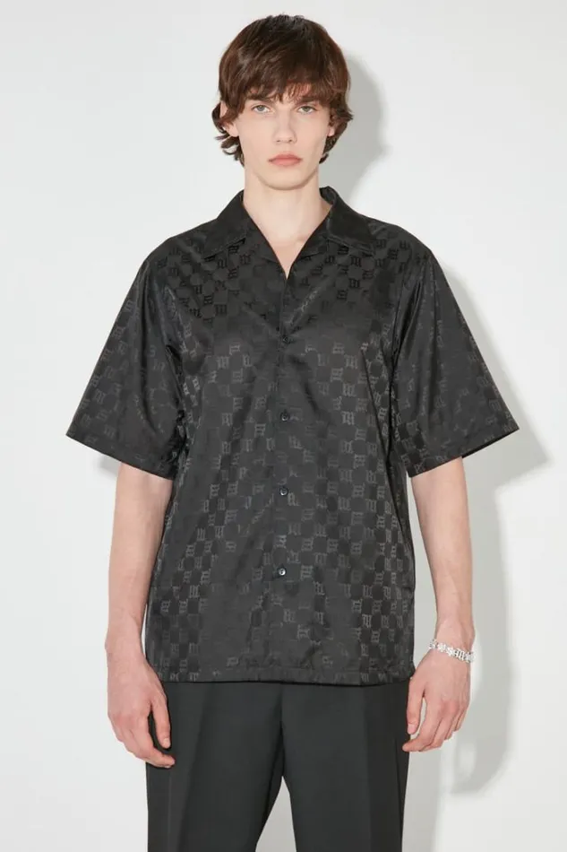 Tops Men MISBHV Monogram Nylon Shirt Black