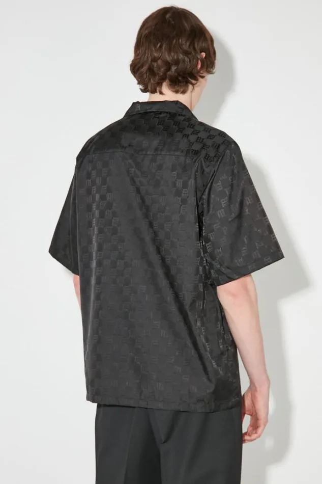 Tops Men MISBHV Monogram Nylon Shirt Black