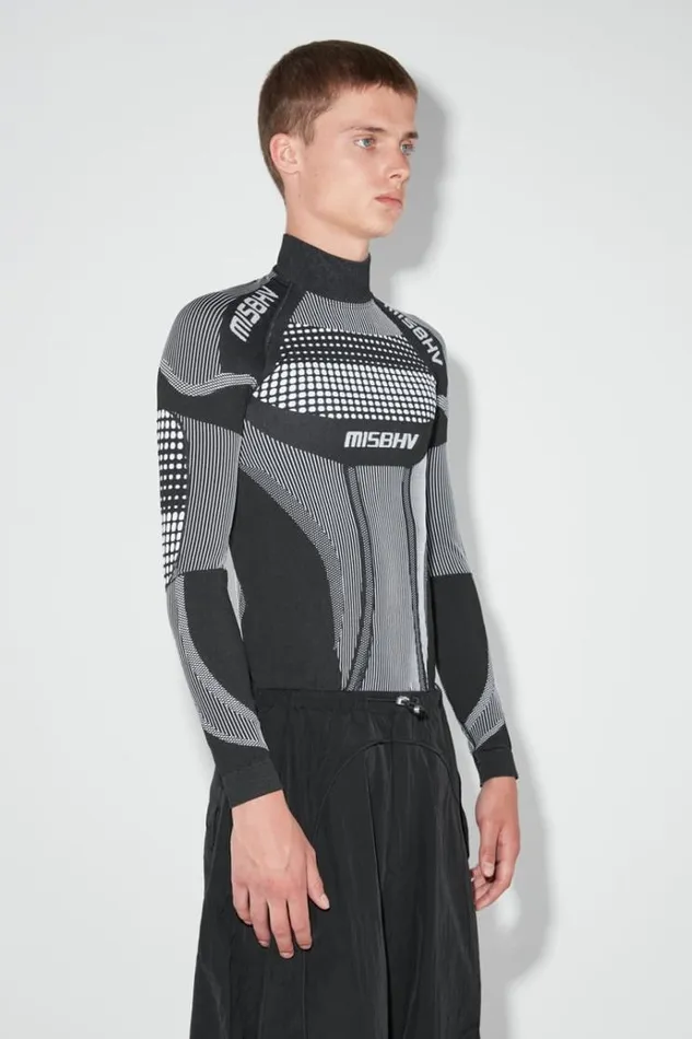 Tops Men MISBHV Sport Europa Longsleeve Blackwhite