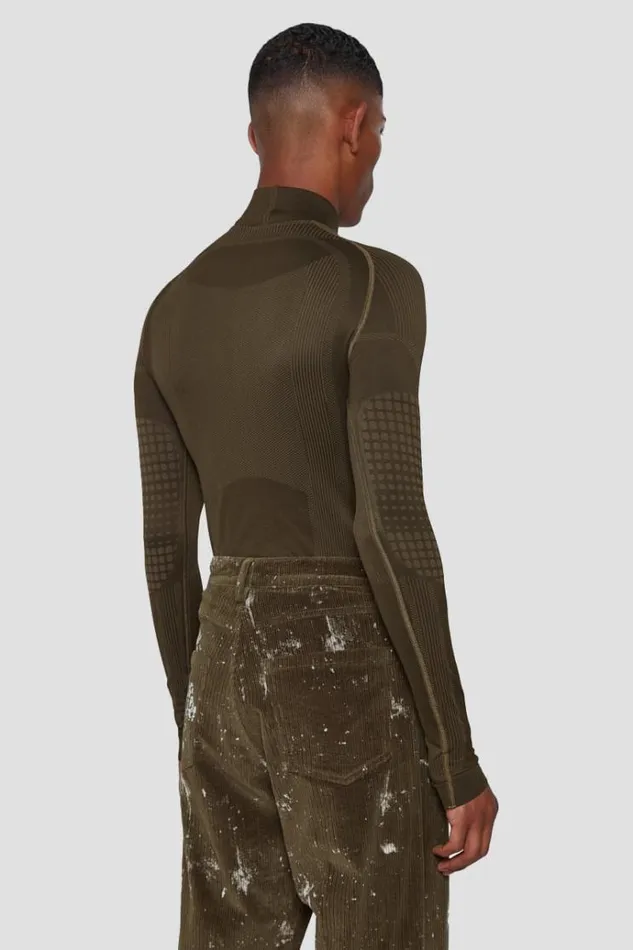 Tops Men MISBHV Sport Europa QuarterZip Longsleeve Grunge Olive