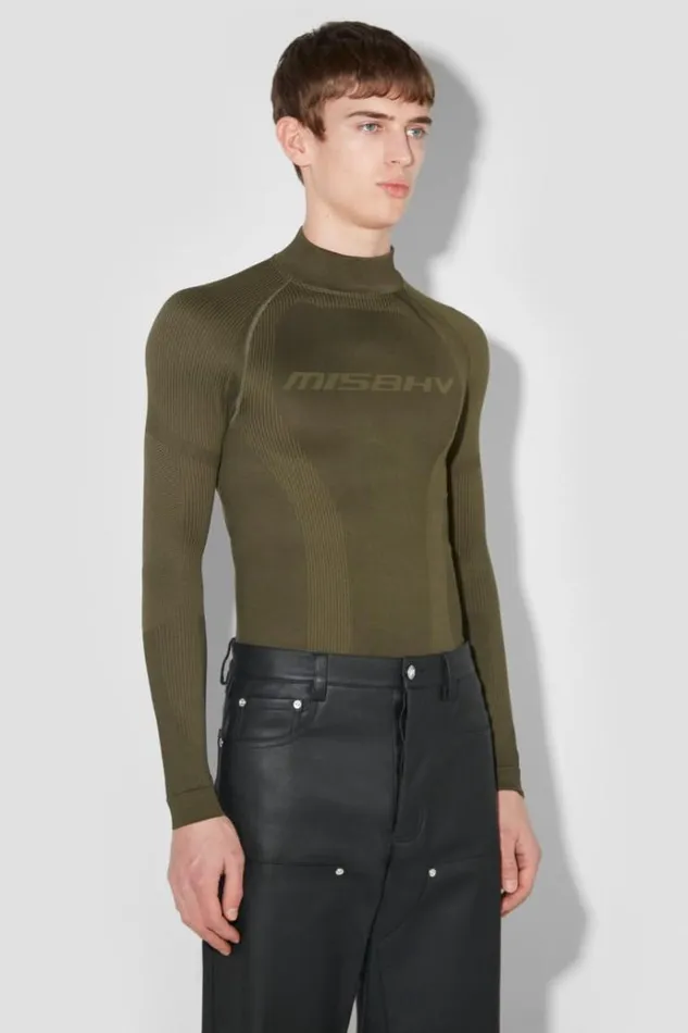Tops Men MISBHV Sport Longsleeve Grunge Olive