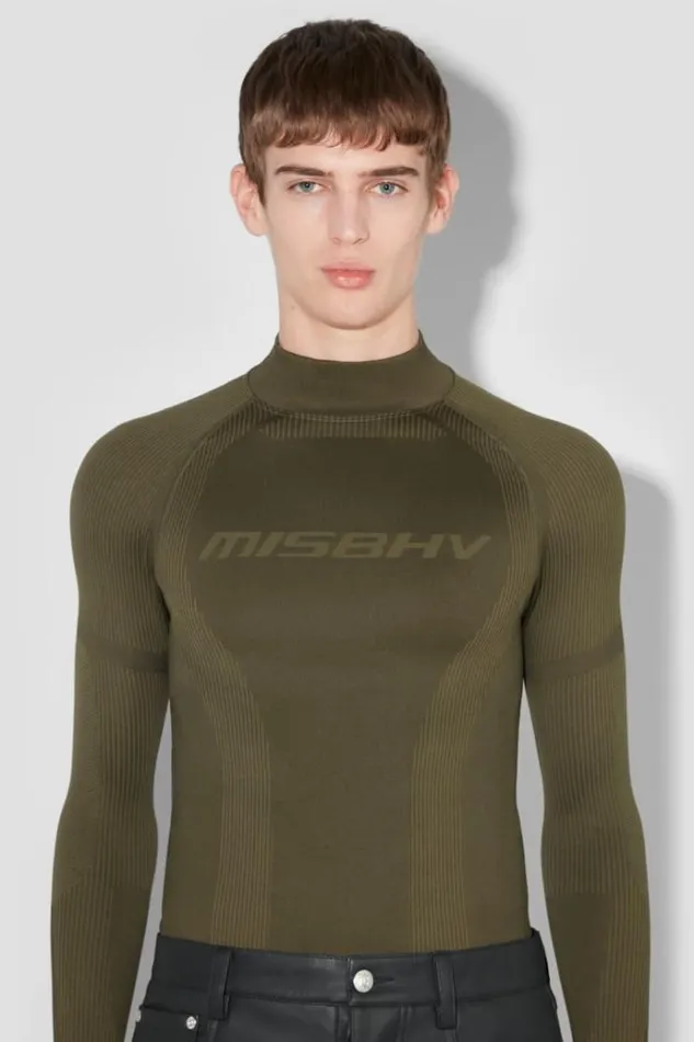 Tops Men MISBHV Sport Longsleeve Grunge Olive