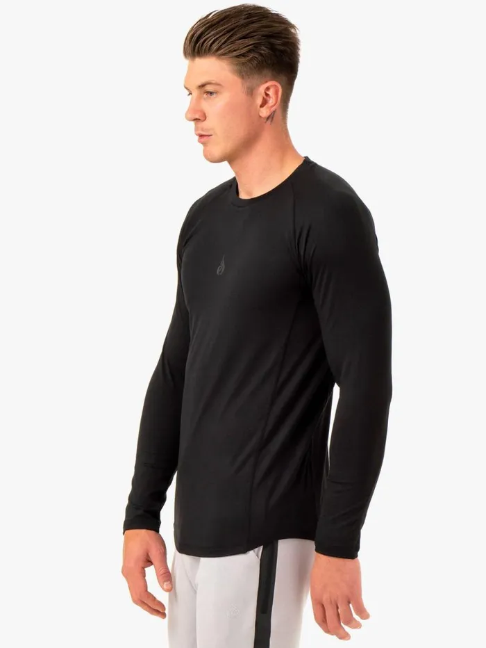 Tops Mens Ryderwear Enhance Long Sleeve Training Top Black