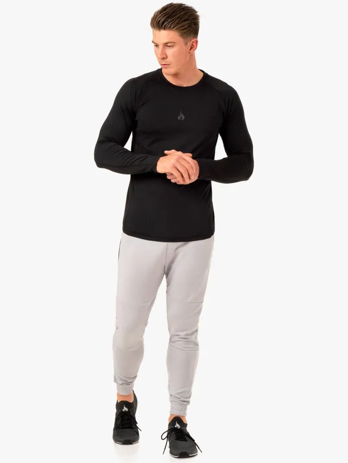 Tops Mens Ryderwear Enhance Long Sleeve Training Top Black