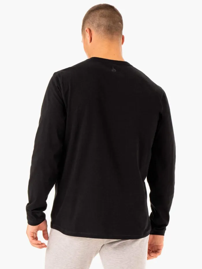 Tops Mens Ryderwear Limitless Long Sleeve TShirt Black