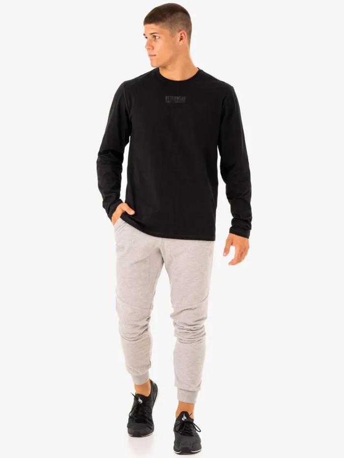 Tops Mens Ryderwear Limitless Long Sleeve TShirt Black