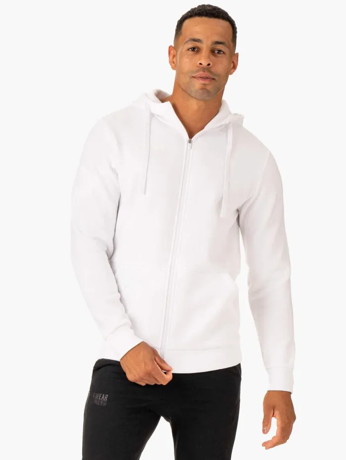 Tops Mens Ryderwear Limitless Zip Up Jacket White