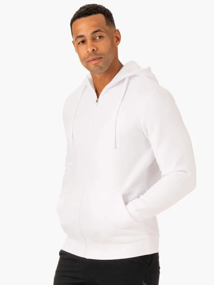 Tops Mens Ryderwear Limitless Zip Up Jacket White