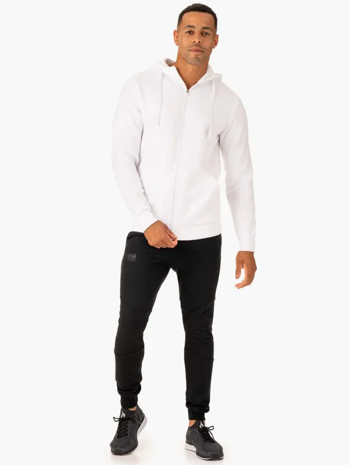 Tops Mens Ryderwear Limitless Zip Up Jacket White