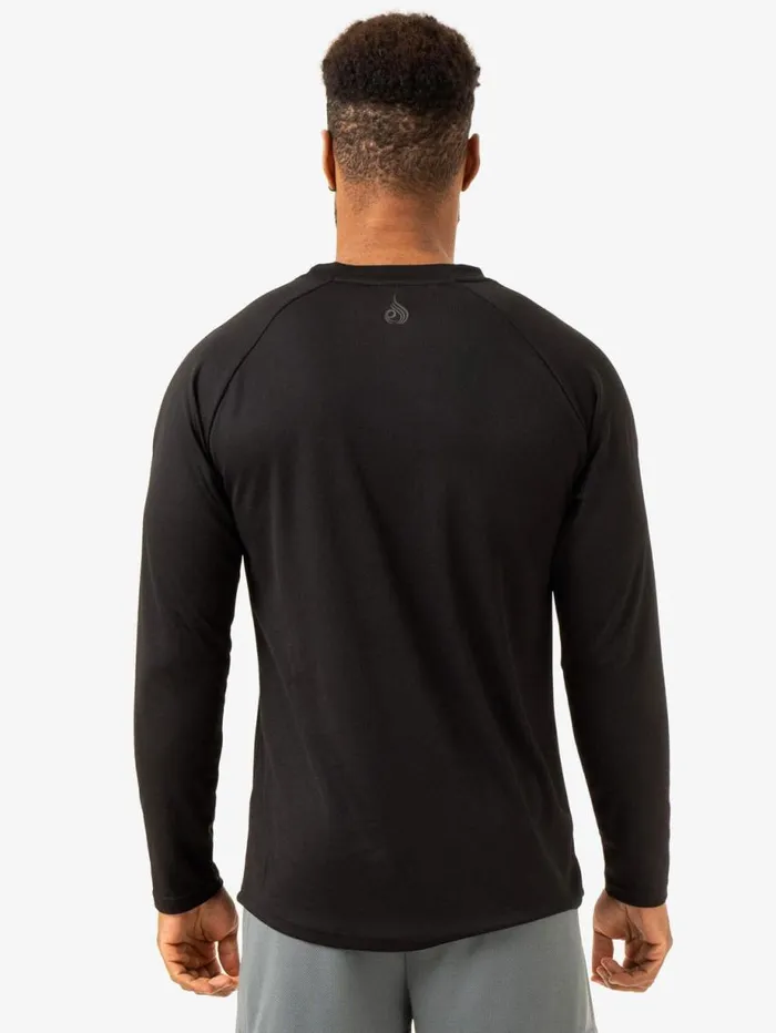 Tops Mens Ryderwear Overdrive Long Sleeve Top Black