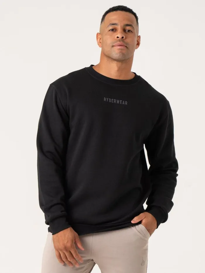 Tops Mens Ryderwear Pursuit Pullover Black