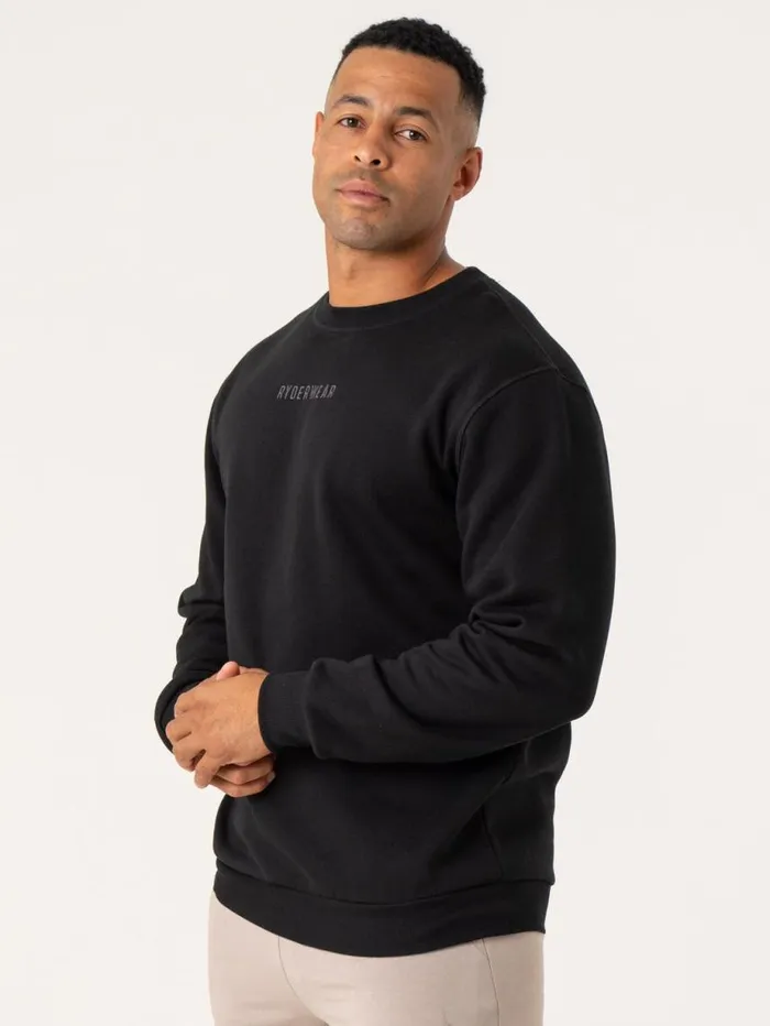 Tops Mens Ryderwear Pursuit Pullover Black