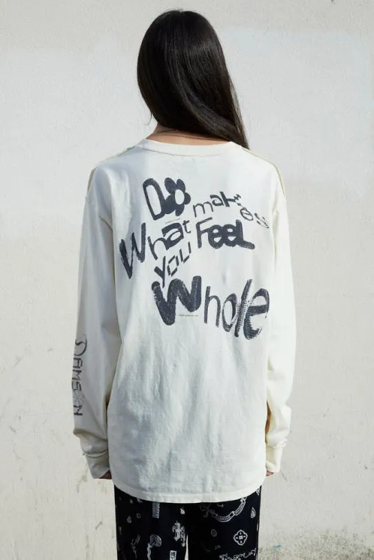 Tops Women Damson Madder Feel Whole Ls Tee