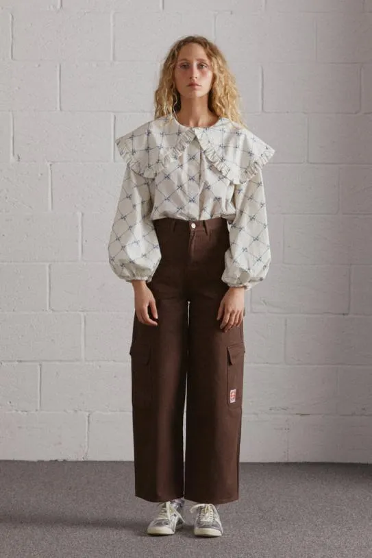 Tops Women Damson Madder Lola Blouse 8211 Bow Print