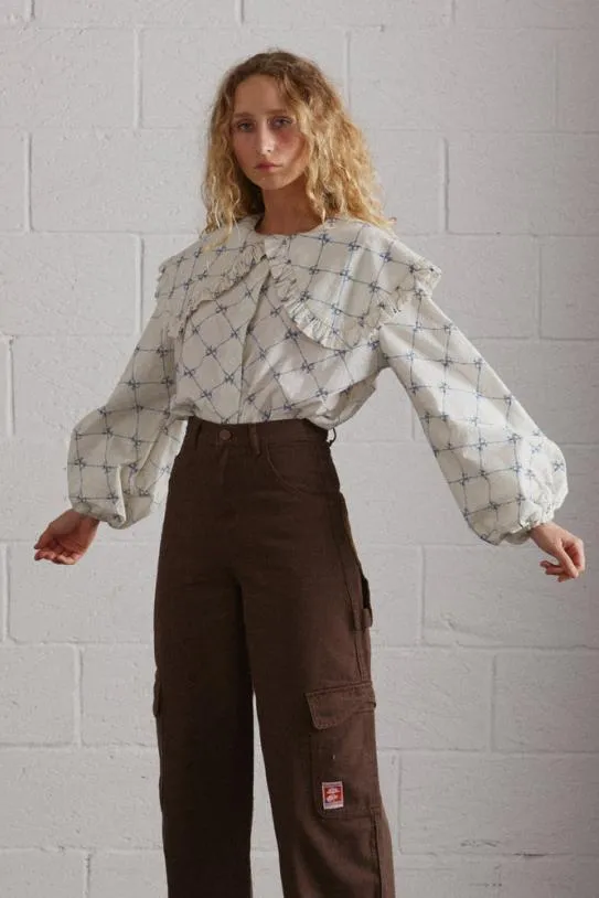 Tops Women Damson Madder Lola Blouse 8211 Bow Print