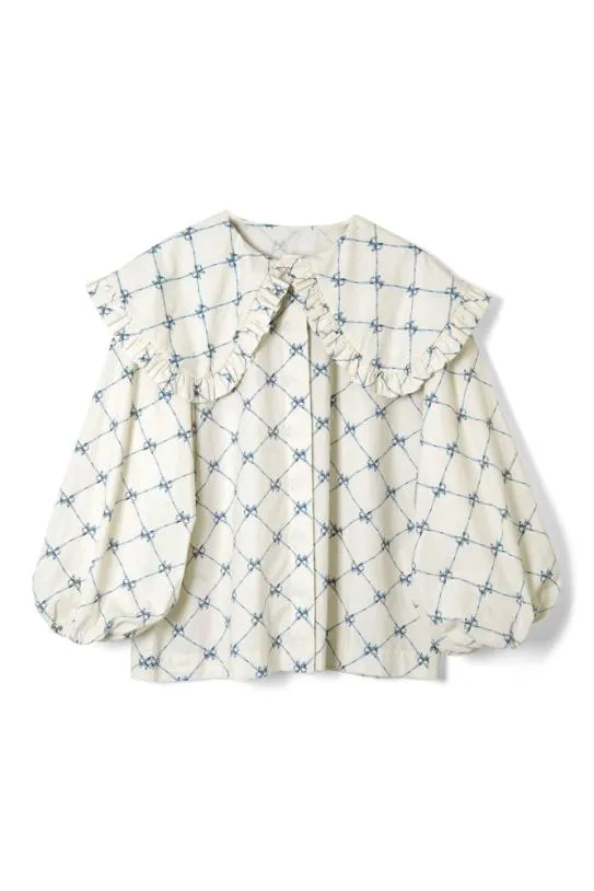 Tops Women Damson Madder Lola Blouse 8211 Bow Print