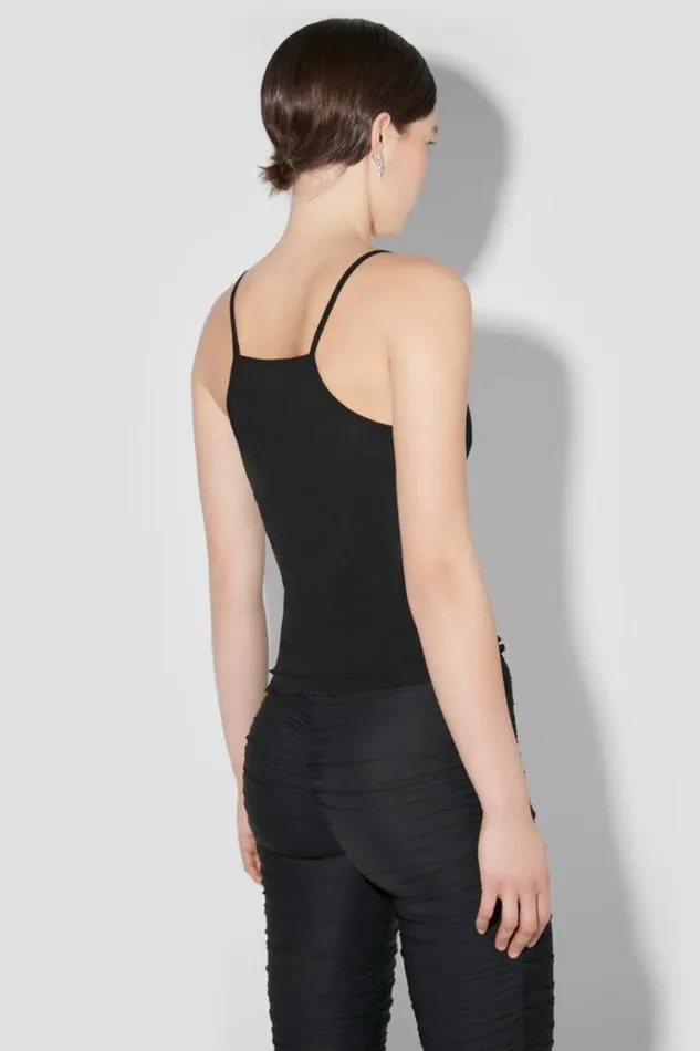 Tops Women MISBHV Crystal Mesh Tank Top Black