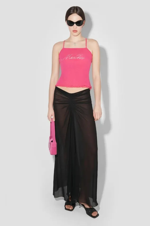 Tops Women MISBHV Crystal Mesh Tank Top Pink