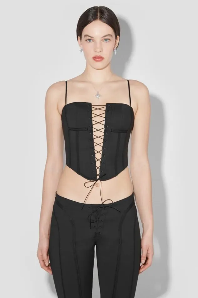 Tops Women MISBHV Lara Laced Corset Black