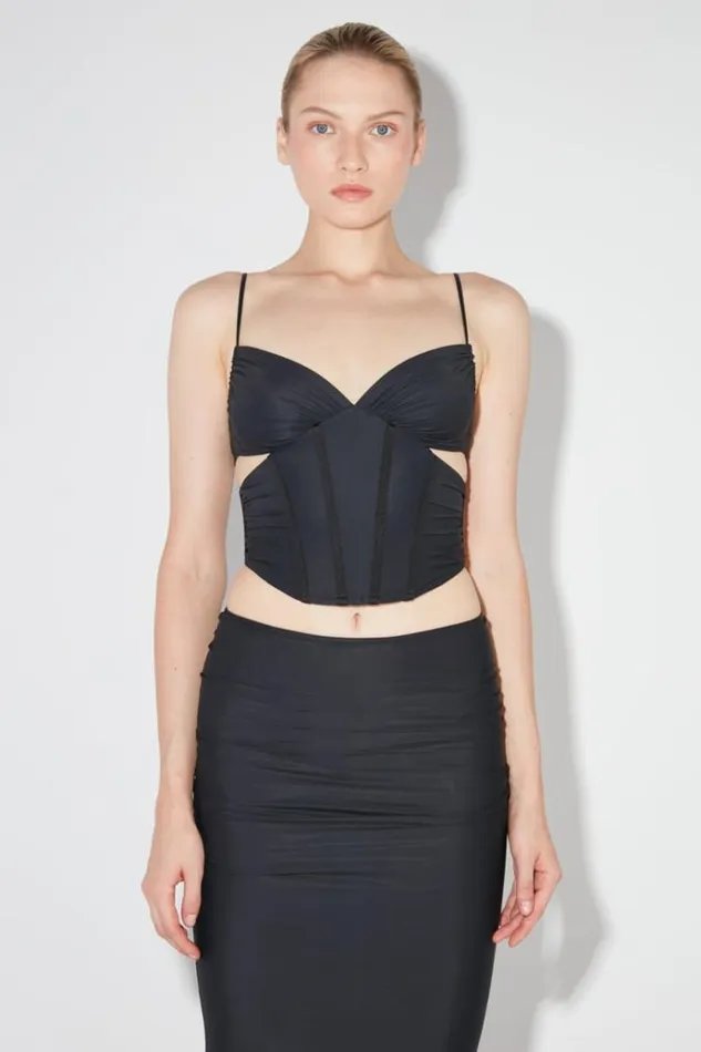 Tops Women MISBHV Lycra Corset Black