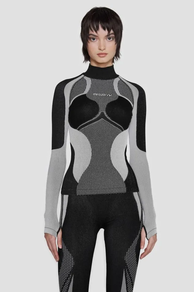 Tops Women MISBHV Performa Longsleeve Blackwhite