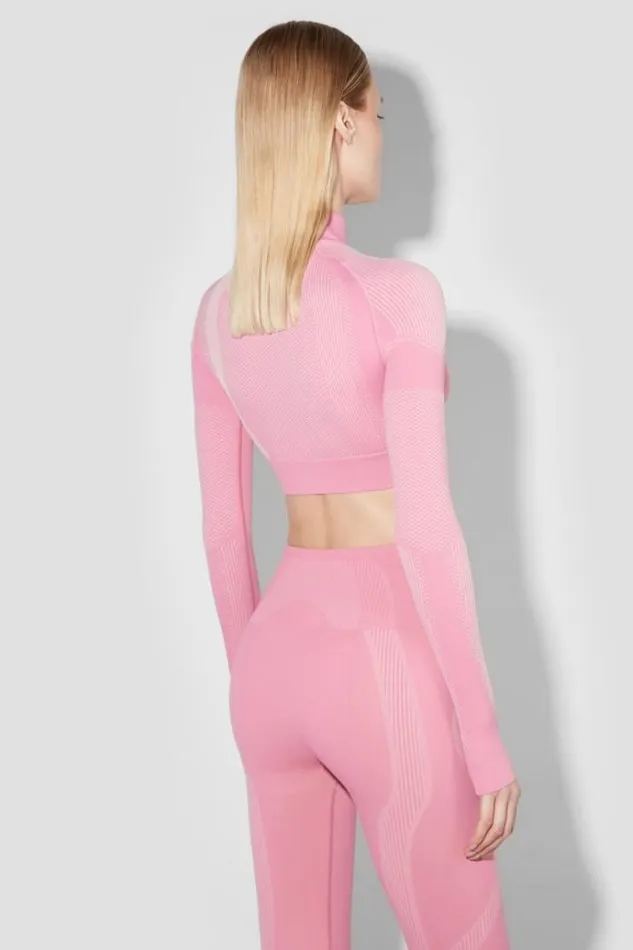 Tops Women MISBHV Sport Cropped Longsleeve Bubblegum
