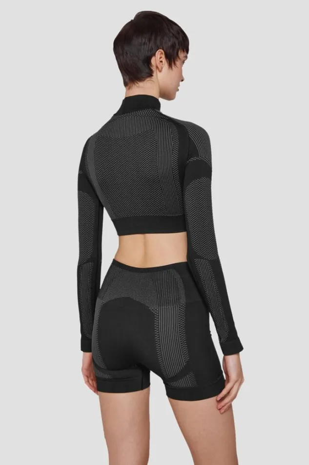 Tops Women MISBHV Sport Cropped Longsleeve Muted Black
