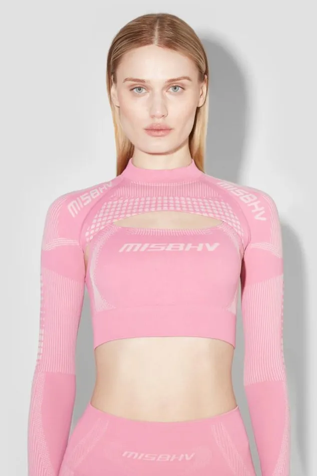 Tops Women MISBHV Sport Shrug Longsleeve Bubblegum