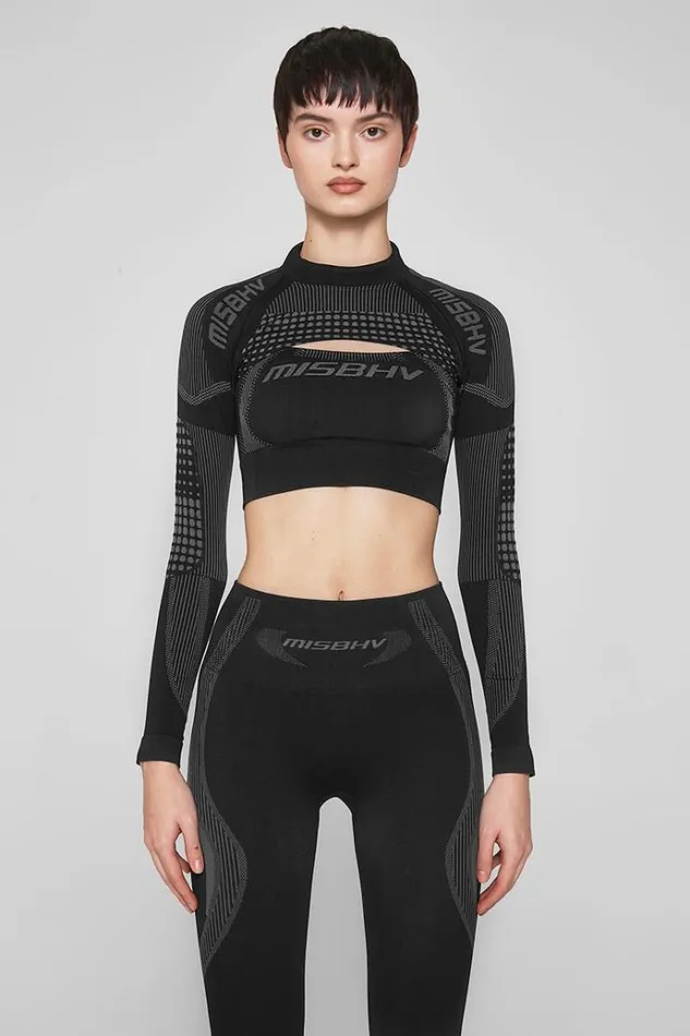 Tops Women MISBHV Sport Shrug Longsleeve Muted Black