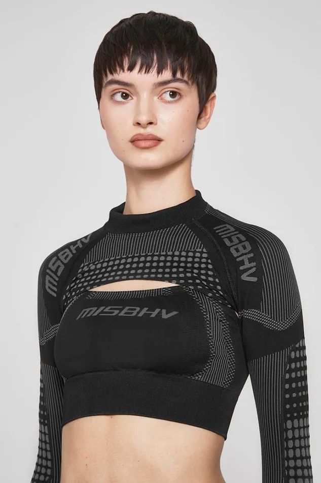 Tops Women MISBHV Sport Shrug Longsleeve Muted Black