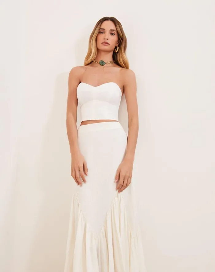 Tops Women ViX Paula Hermanny Adele Top 8211 Off White