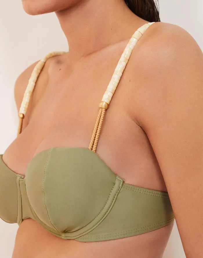Tops Women ViX Paula Hermanny Brooke Mel Top 8211 Olivine