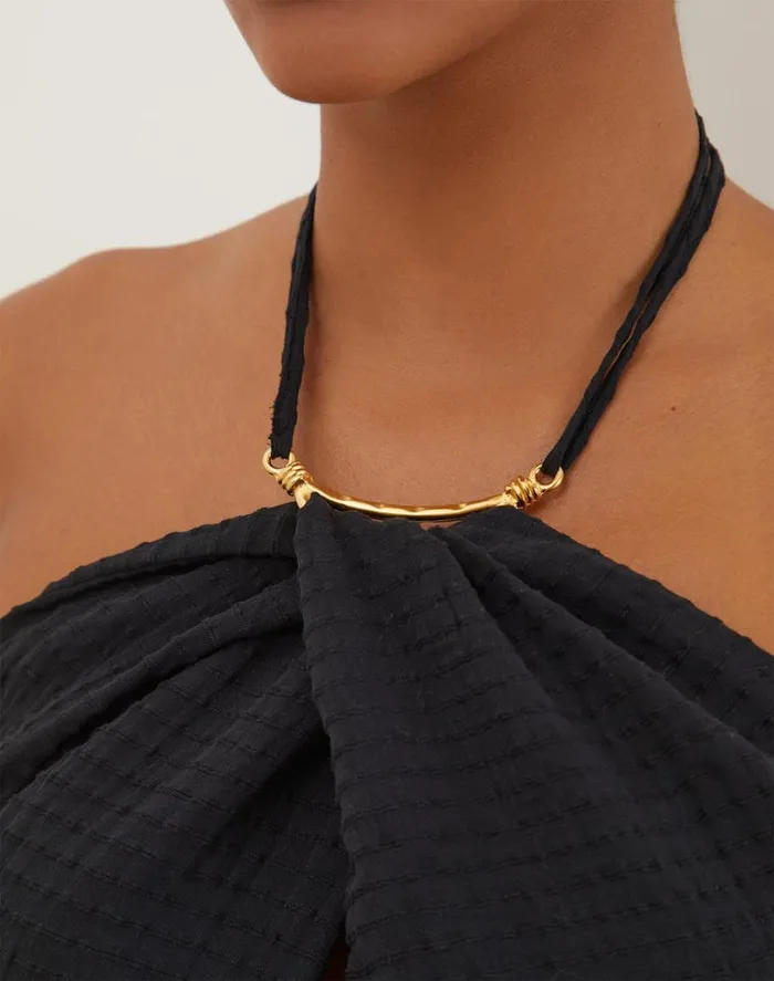 Tops Women ViX Paula Hermanny Coco Detail Top 8211 Black