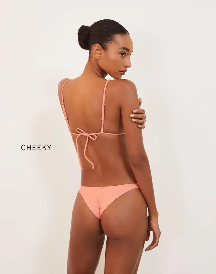 Tops Women ViX Paula Hermanny Cora Parallel Tri Top 8211 Peach
