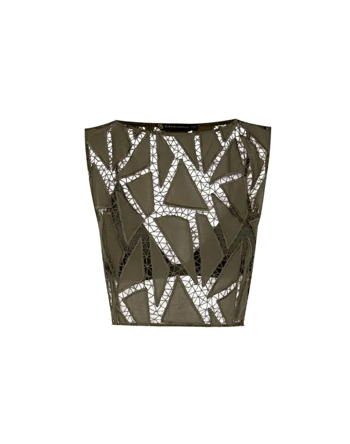 Tops Women ViX Paula Hermanny Elara Blouse 8211 Evergreen