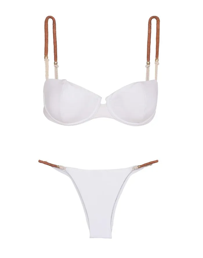 Tops Women ViX Paula Hermanny Elis Nissi Top 8211 White