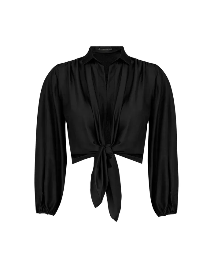 Tops Women ViX Paula Hermanny Erica Blouse 8211 Black