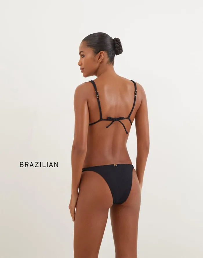 Tops Women ViX Paula Hermanny Firenze Callie Parallel Tri Top 8211 Black